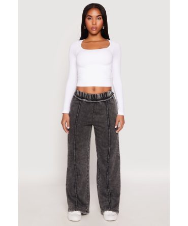 Acid Wash French Terry Sweatpants