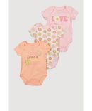 Baby Girls 0-9M Daisy Graphic Hooded Top and Shorts