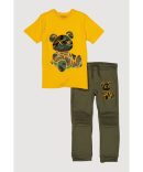 Boys Chenille Fresh Bear Patch Graphic Tee