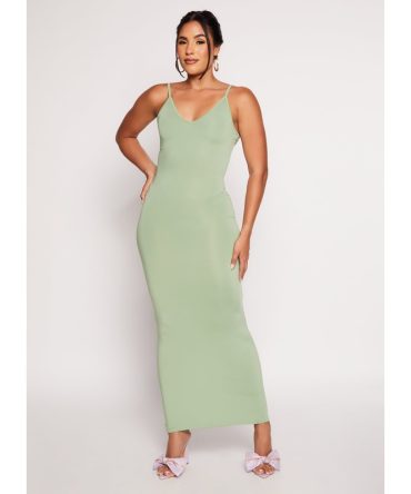 Daisy V Neck Bodycon Maxi Dress