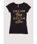 Girls 3D Rhinestone Queen Graphic Top