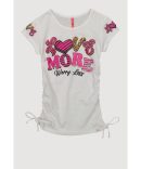 Girls New York Dreamer Polo Shirt and Plaid Skirt