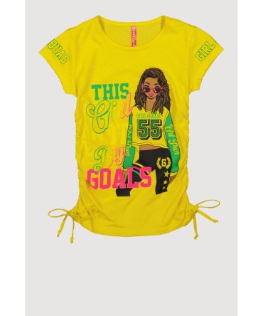 Girls This Girl Got Big Goals Graphic Top