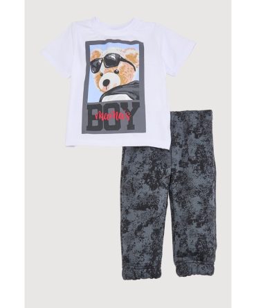 Baby Boys 12-24M Mamas Boy Graphic Tee and Sweatpants