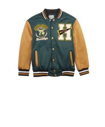 Boys Athletic Brooklyn Graphic Varsity Jacket