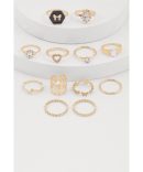 C Initial Necklace and Stud Earrings Set