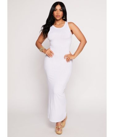 Daisy Ribbed Maxi Tank Dress