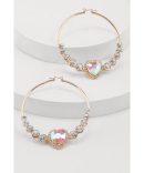 Rhinestone Studded Assorted Drop Earrings Set of 3