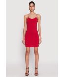 Seamless Chevron Rib Knit Tank Dress