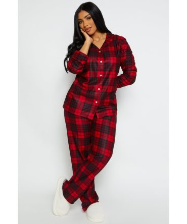 Womens Matching Buffalo Plaid Family Pajamas