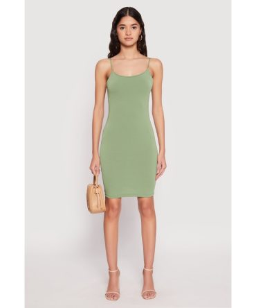 Crepe Knit Scoop Neck Cami Dress