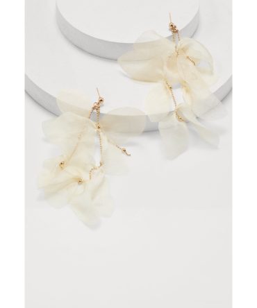 Flower Petal Drop Earrings