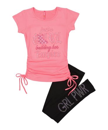 Girls Just A Girl Building Her Empire 3D Tee and Leggings