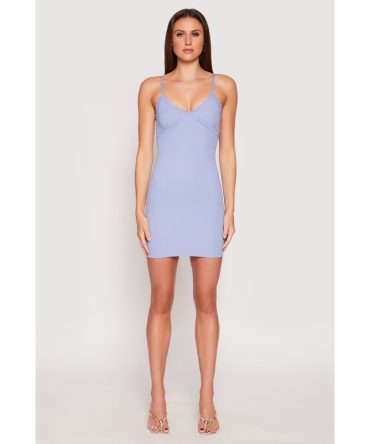 Lace Trim Cami Mini Dress