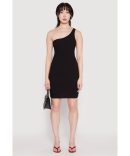 Plisse Abstract Stripe Plunge Metallic Detail Maxi Dress