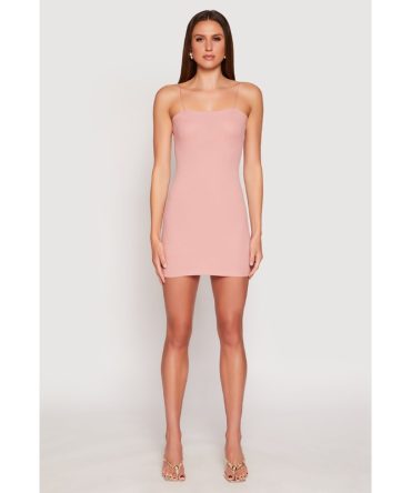 Ribbed Knit Cami Bodycon Dress
