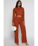 Satin Zip Cargo Pants