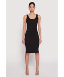 Seamless Chevron Rib Knit Tank Dress