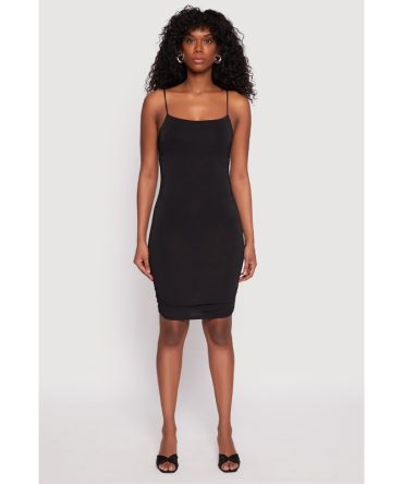Square Neck Ruched Cami Dress
