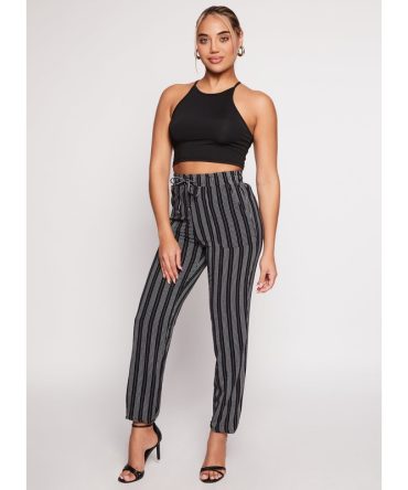 Airy Striped Pants