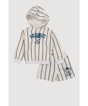 Baby Boys 0-12M Iconic Graphic Sweatshirt and Shorts
