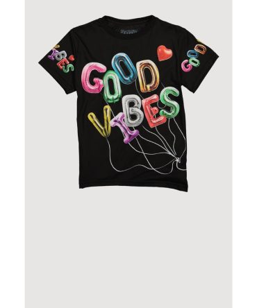 Boys Good Vibes Bear Graphic Tee