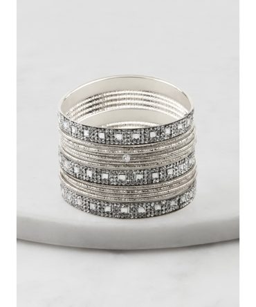 Cubic Zirconia Bangles Set of 13