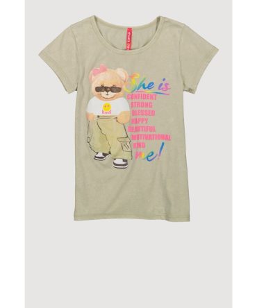 Girls She Is Me Teddy Bear Graphic Tee