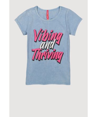 Girls Vibing And Thriving Graphic Top