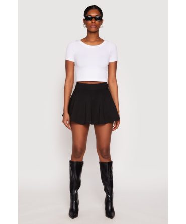 Ponte High Waist Skort