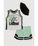 Baby Boys 12-24M Born To Be King Graphic Tee and Shorts