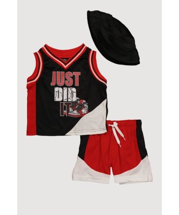 Baby Boys 12-24M Just Did It Tank Top and Shorts 3 Piece Set
