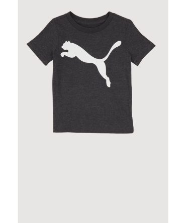 Toddler Boys Puma Logo Marled Short Sleeve Tee