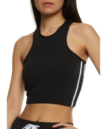 Varsity Striped Racerback Tank Top