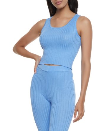 Basic Ribbed Knit Tank Top