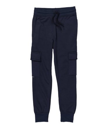 Boys Fleece Drawstring Cargo Pocket Joggers