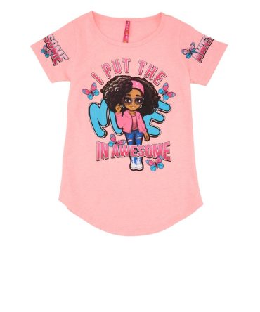Girls I Put The Me In Awesome Graphic Tee
