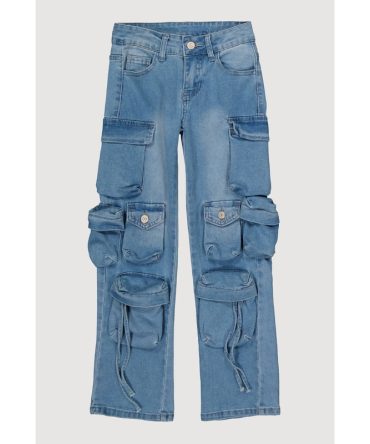 Girls VIP Tassel Cargo Jeans