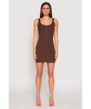 Haute Monde Cowl Neck Asymmetrical Dress