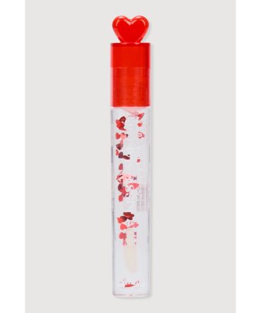 Heart Confetti Clear Lip Gloss