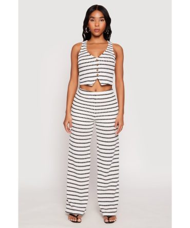 Madden Girl Crochet Wide Leg Pants