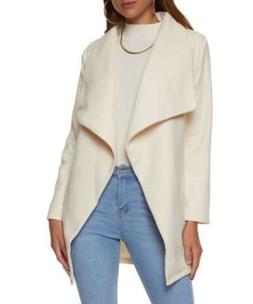 Belted Shawl Collar Wrap Coat