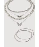 Cubic Zirconia Heart Anklet Trio with Toe Ring