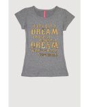 Girls 3D Rhinestone Queen Graphic Top