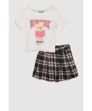 Girls Sequin Good Vibes Graphic Tee