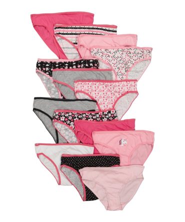 Girls Patterned Panties Set of 14