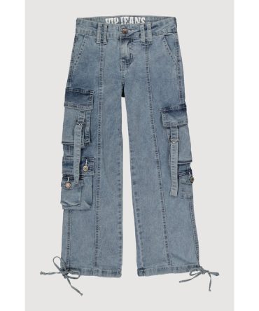 Girls VIP Pintuck Cargo Jeans