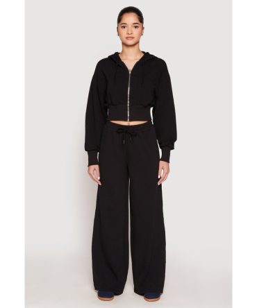 Iris Drawstring Wide Leg Sweatpants