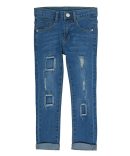 Boys Moto Paint Splatter Denim Shorts