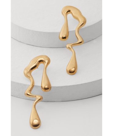 Metallic Drip Drop Earrings